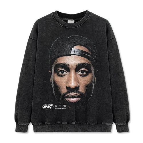 2Pac Big Face Vintage Graphic Tee - view 2