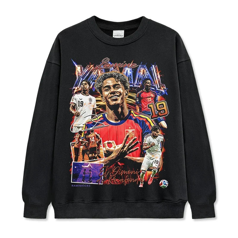 Lamine Yamal World Cup Champion Vintage Graphic Tee & Hoodie - view 4