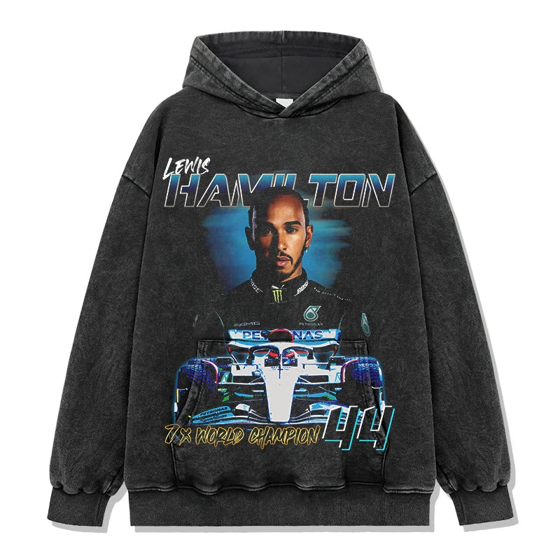 Lewis Hamilton Vintage Graphic Tee & Hoodie - view 5