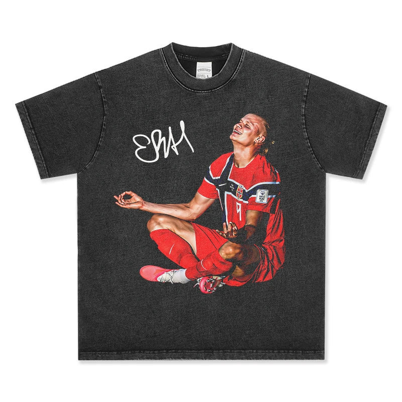 Erling Haaland Vintage Graphic Tee & Hoodie - view 2