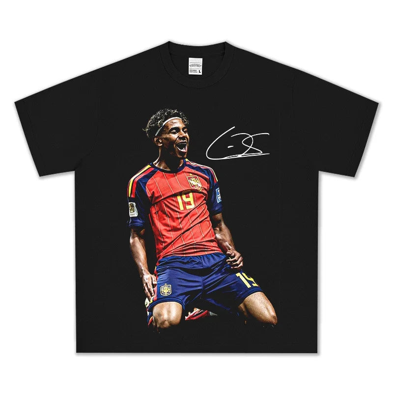 Lamine Yamal Vintage Graphic Tee & Hoodie - view 4