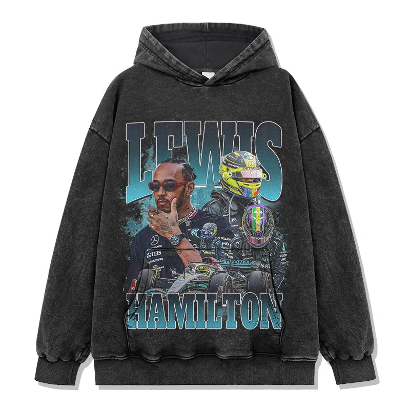 Lewis Hamilton Vintage Graphic Tee & Hoodie - view 5