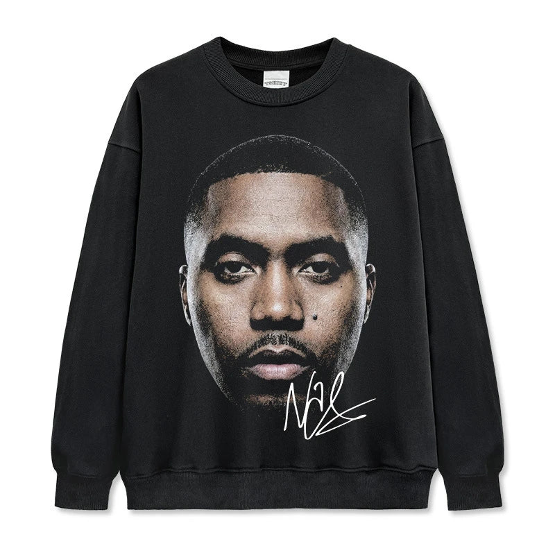 Nas Vintage Graphic Tee & Hoodie - view 4