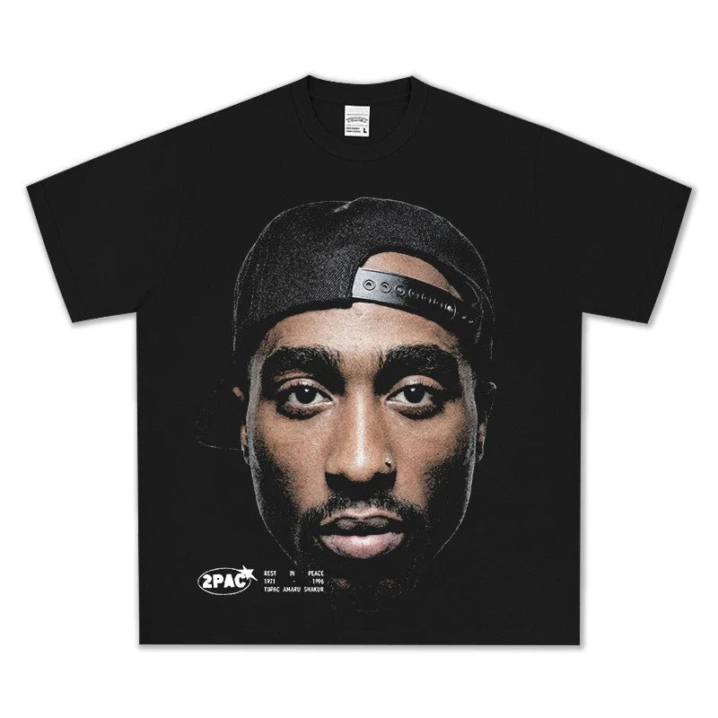 2Pac Big Face Vintage Graphic Tee - view 3