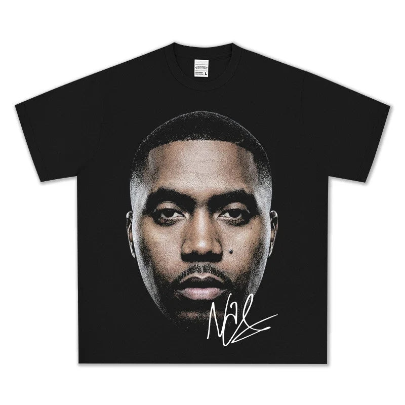 Nas Vintage Graphic Tee & Hoodie - view 3