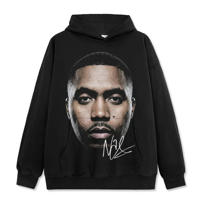 Nas Vintage Graphic Tee & Hoodie - view 6