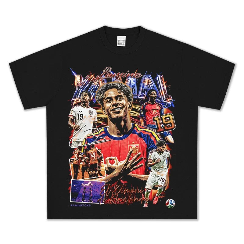 Lamine Yamal World Cup Champion Vintage Graphic Tee & Hoodie - view 3
