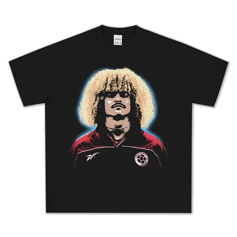 Carlos Valderrama Vintage Graphic Tee - view 2