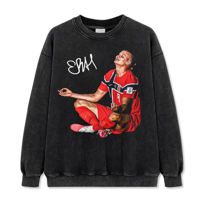 Erling Haaland Vintage Graphic Tee & Hoodie - view 3