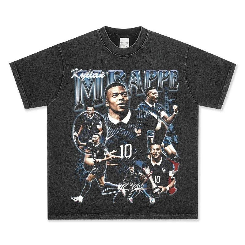 Kylian Mbappe Vintage Graphic Tee