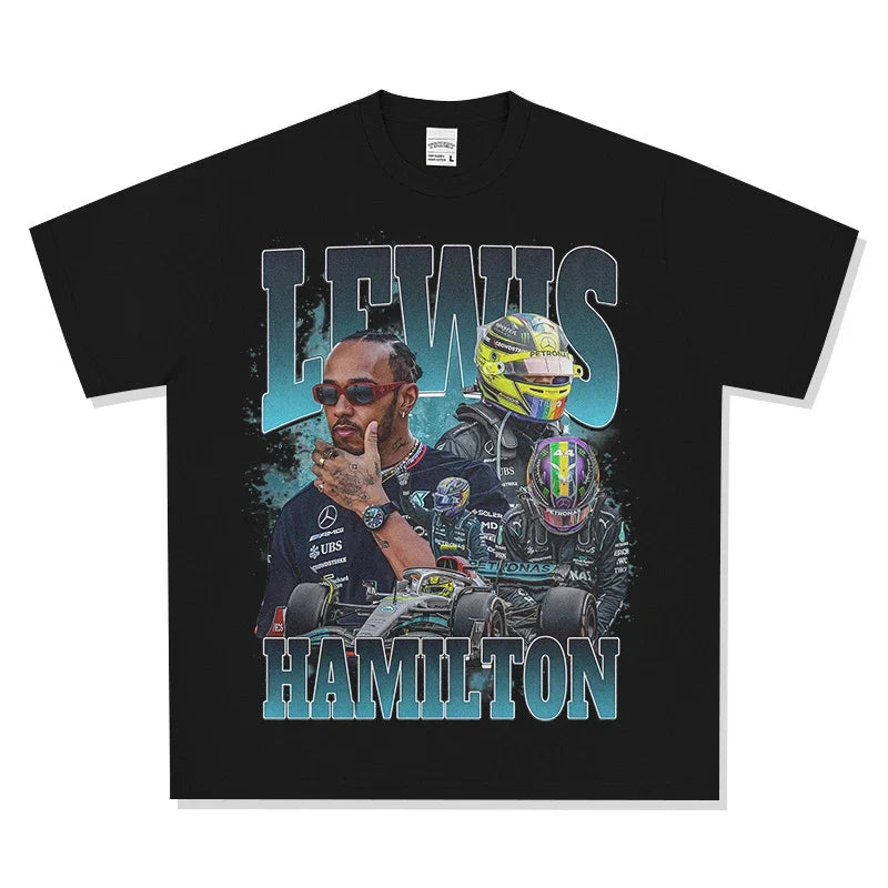 Lewis Hamilton Vintage Graphic Tee & Hoodie - view 3