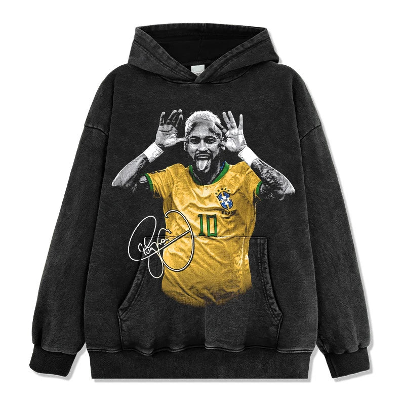 Neymar Jr Vintage Graphic Tee & Hoodie