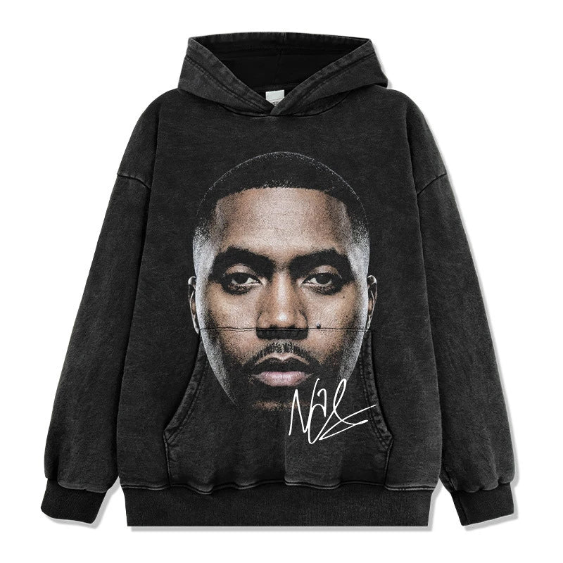 Nas Vintage Graphic Tee & Hoodie - view 5