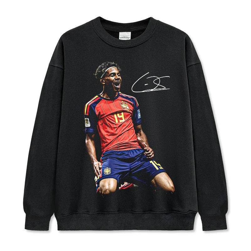 Lamine Yamal Vintage Graphic Tee & Hoodie - view 5