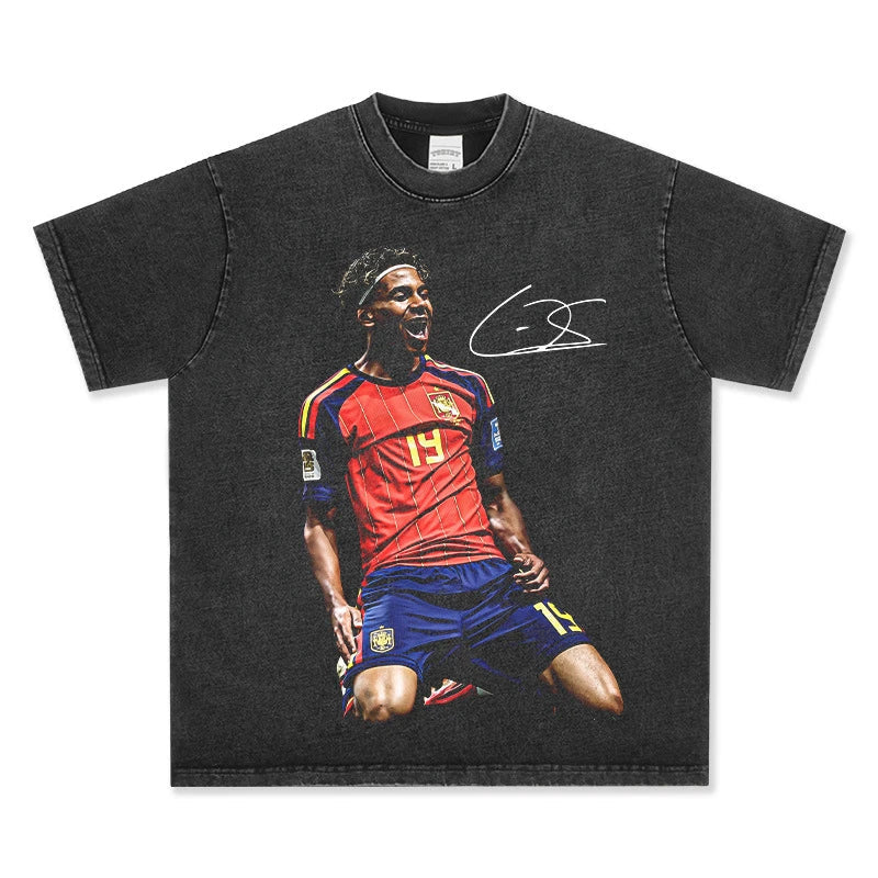 Lamine Yamal Vintage Graphic Tee & Hoodie - view 2