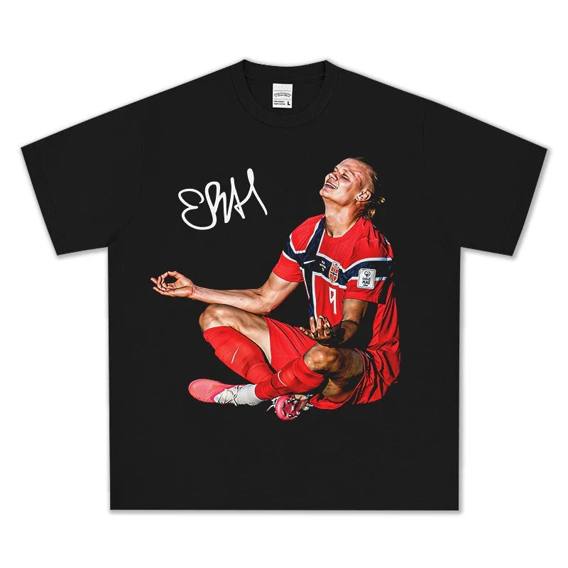 Erling Haaland Vintage Graphic Tee & Hoodie - view 4