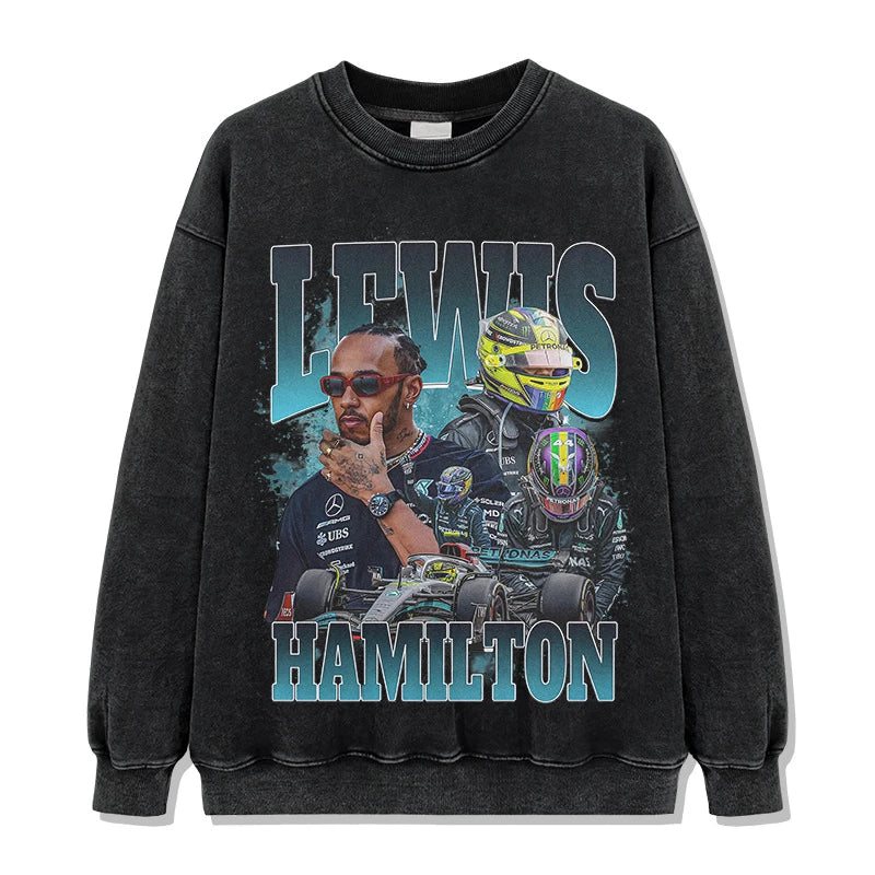 Lewis Hamilton Vintage Graphic Tee & Hoodie - view 2