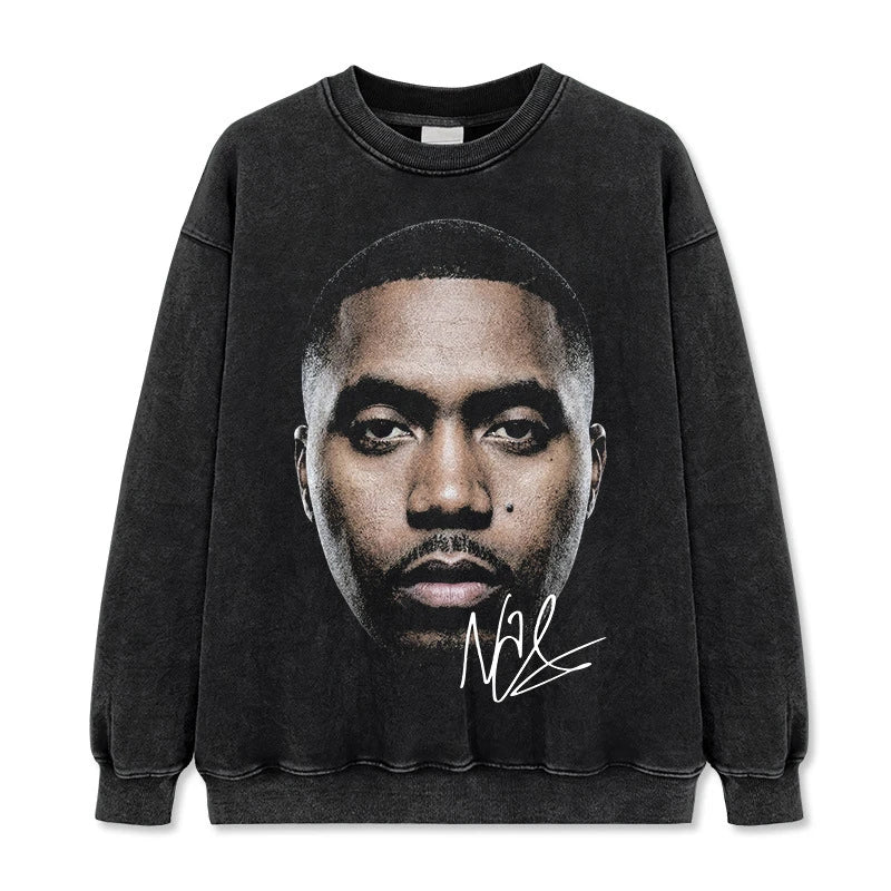 Nas Vintage Graphic Tee & Hoodie - view 2