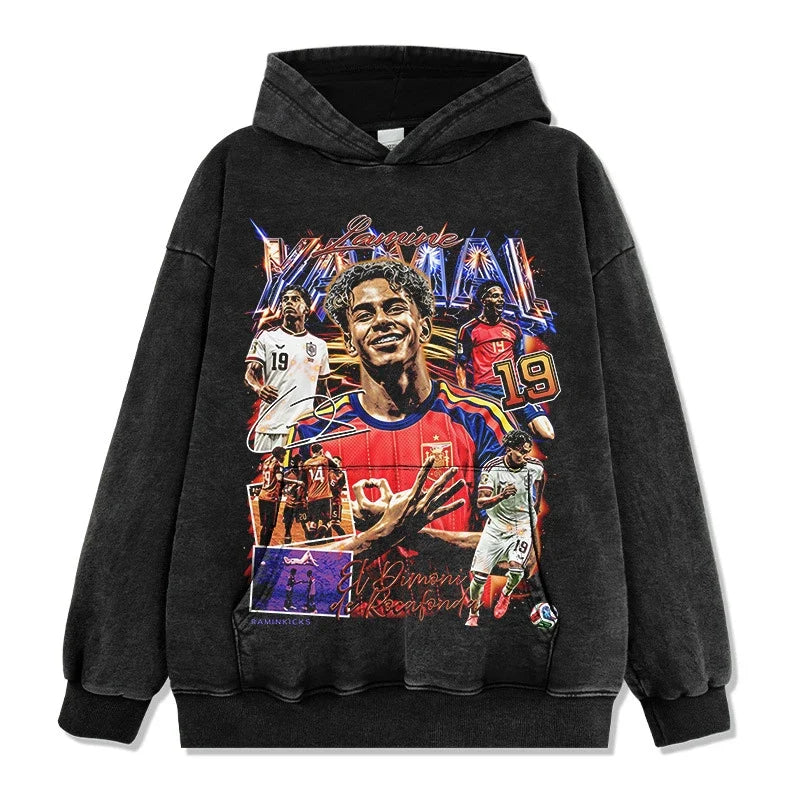 Lamine Yamal World Cup Champion Vintage Graphic Tee & Hoodie - view 5