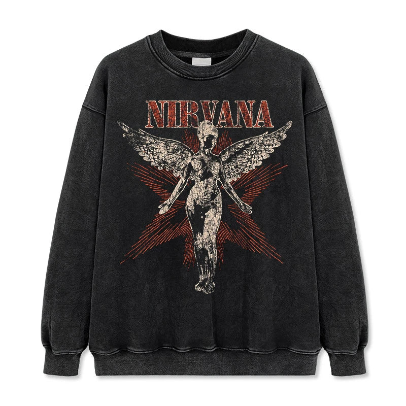 Nirvana Vintage Graphic Tee & Hoodie - view 3