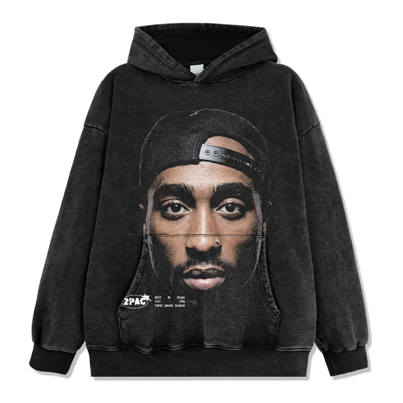 2Pac Big Face Vintage Graphic Tee - view 5