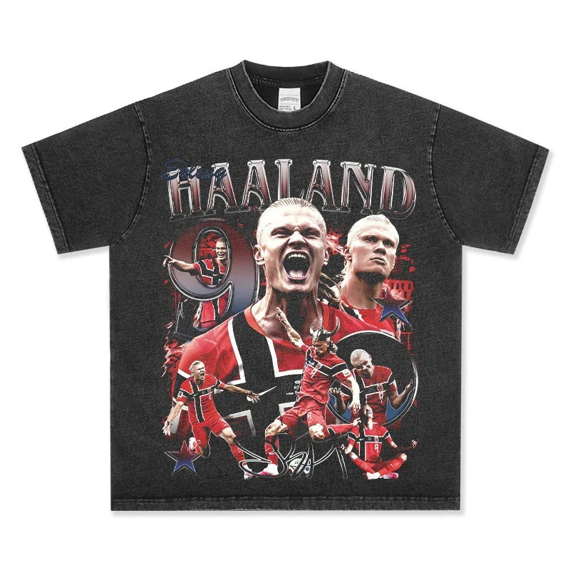 Erling Haaland Vintage Graphic Tee