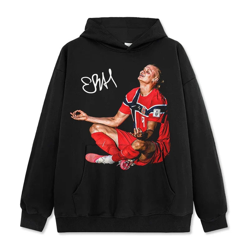 Erling Haaland Vintage Graphic Tee & Hoodie - view 6