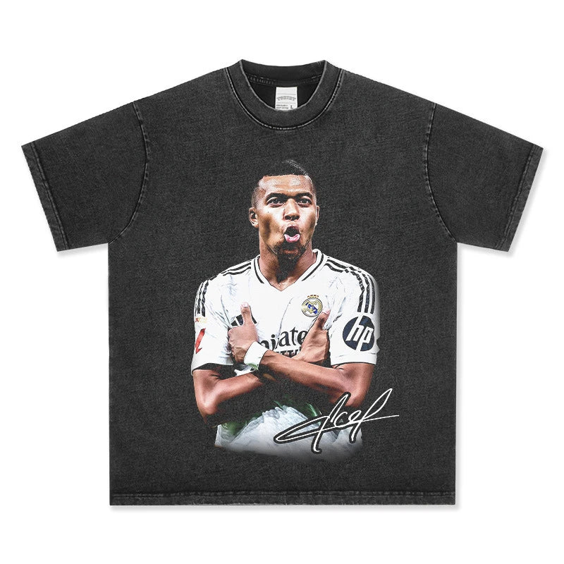 Kylian Mbappe Vintage Graphic Tee