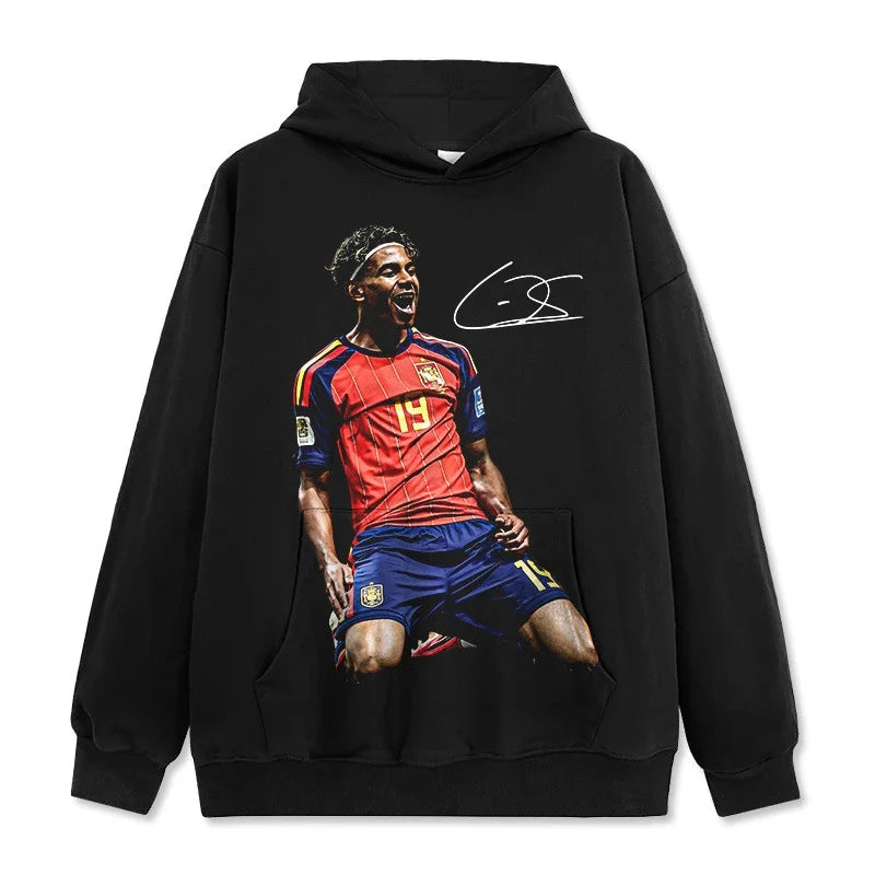 Lamine Yamal Vintage Graphic Tee & Hoodie - view 6