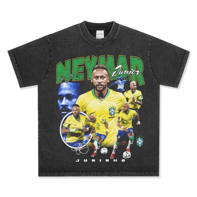 Neymar Jr Vintage Graphic Tee