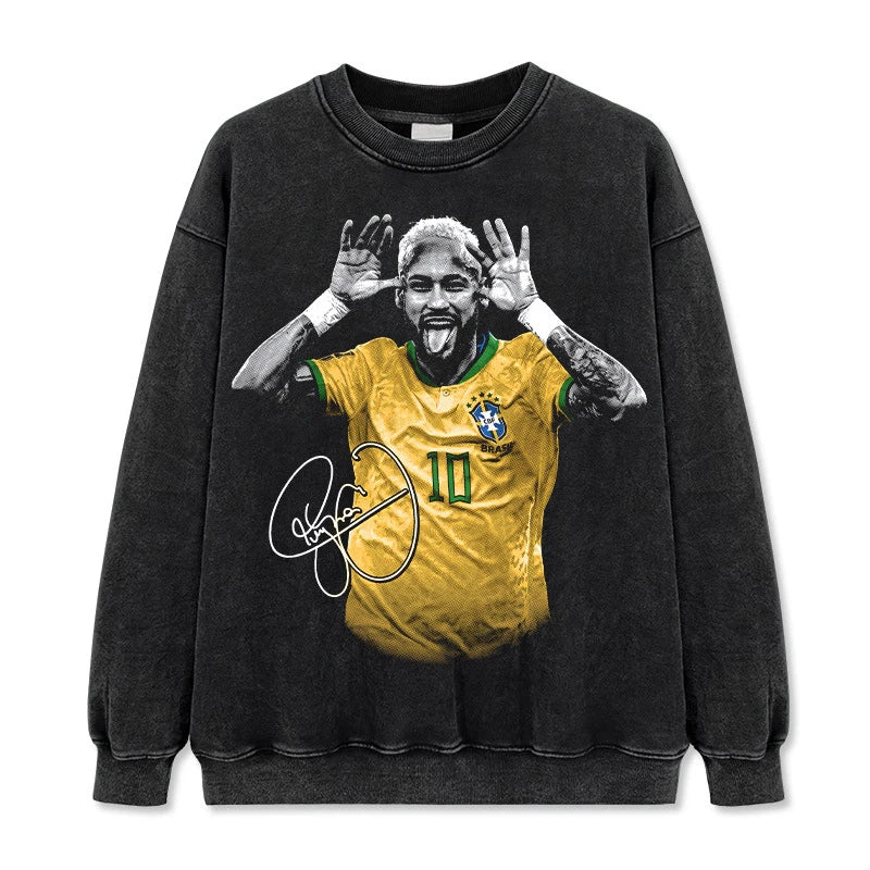 Neymar Jr Vintage Graphic Tee & Hoodie - view 3