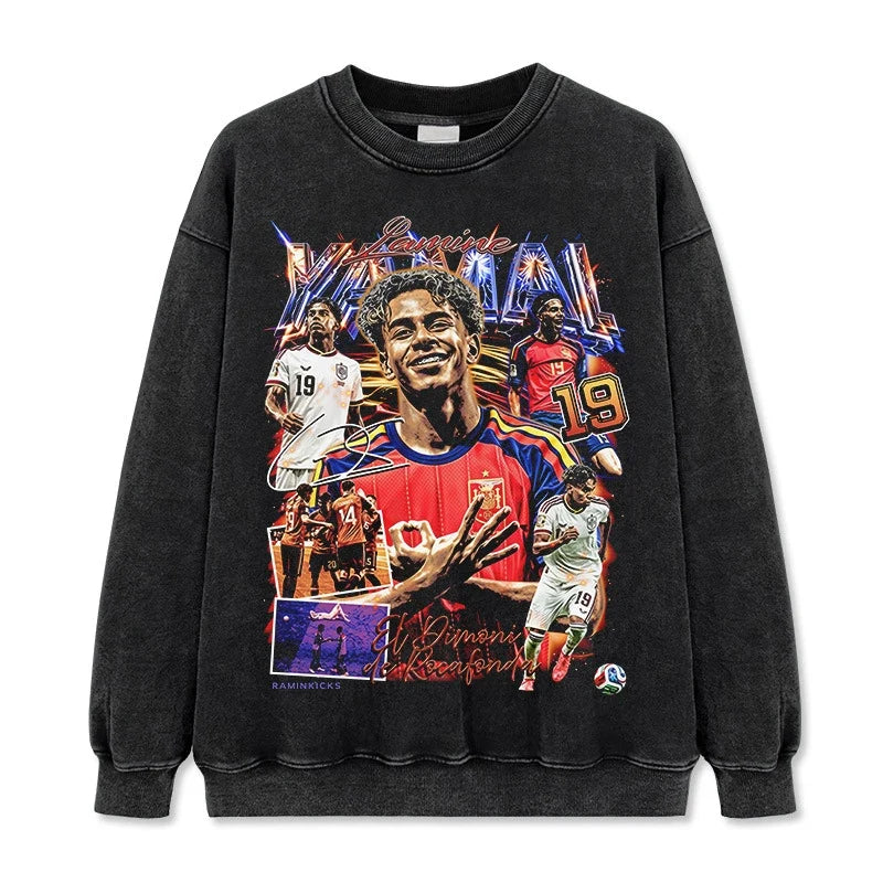 Lamine Yamal World Cup Champion Vintage Graphic Tee & Hoodie - view 2