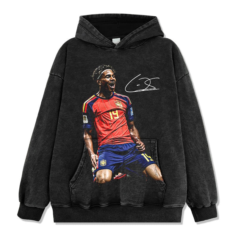 Lamine Yamal Vintage Graphic Tee & Hoodie