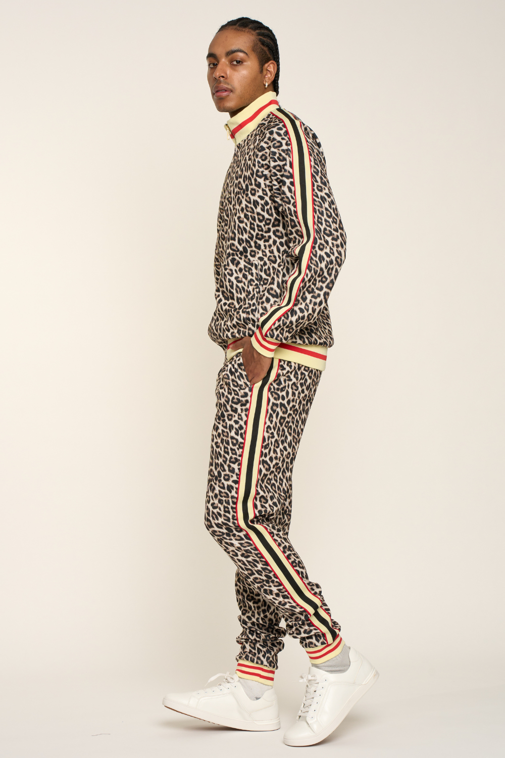 Leopard Track Suit Set