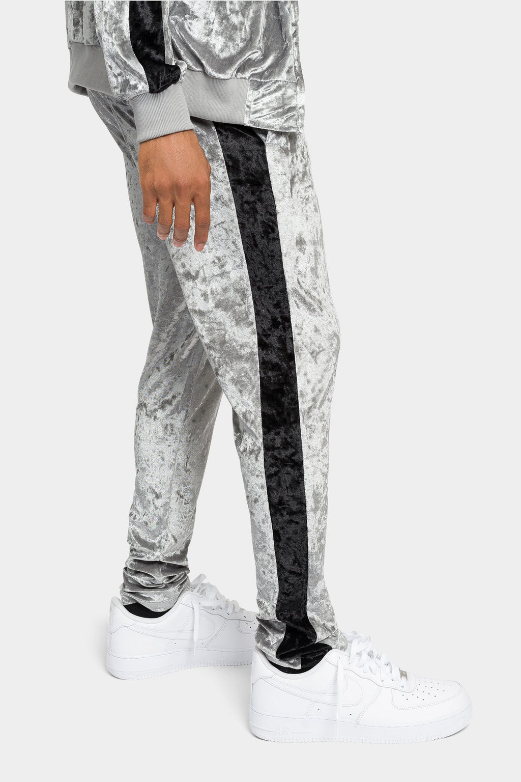 Accented Velour Track Suit