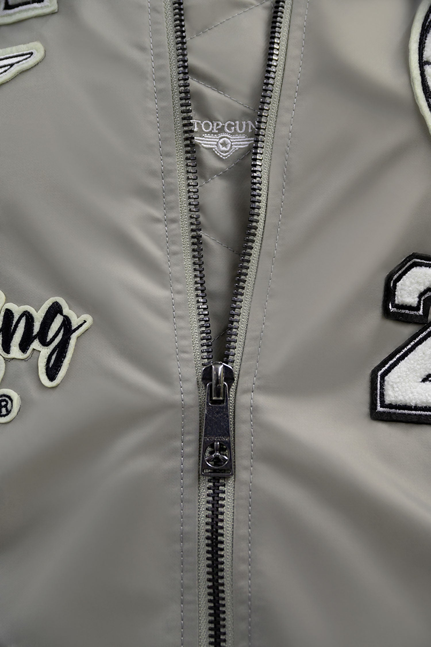 Top Gun "Flying Legend" Nylon Embroidery Patched Varsity Jacket
