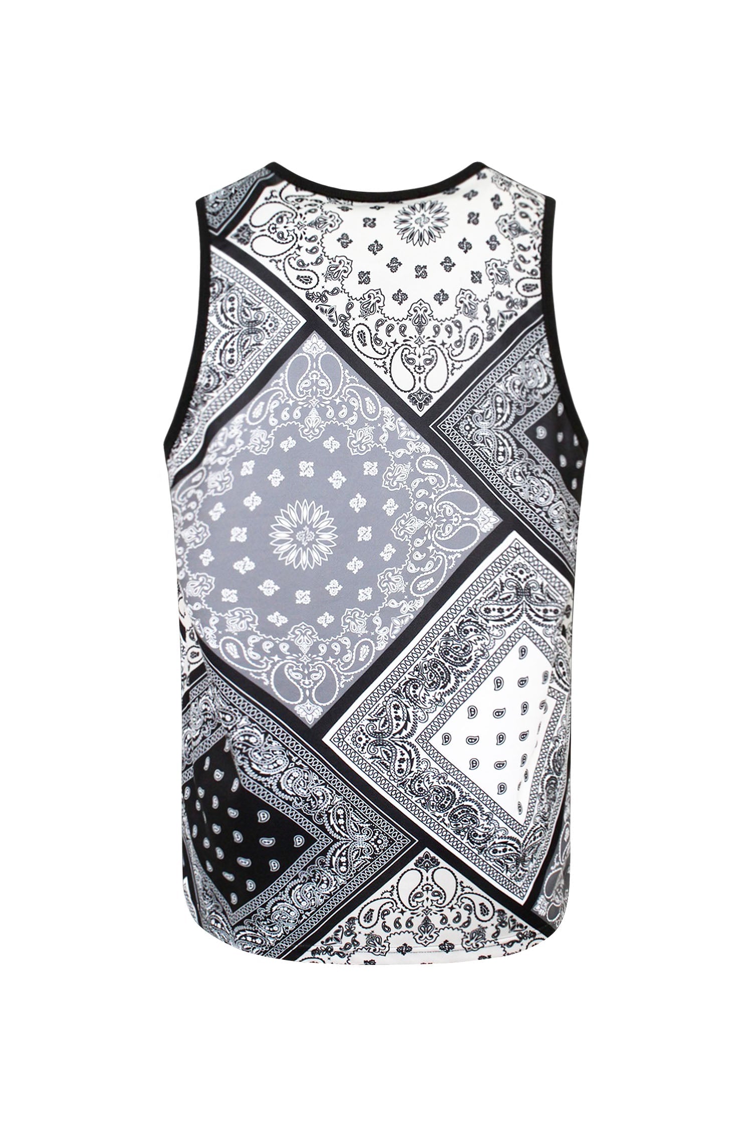 Men's Diagonal Bandana Mix Tank Top