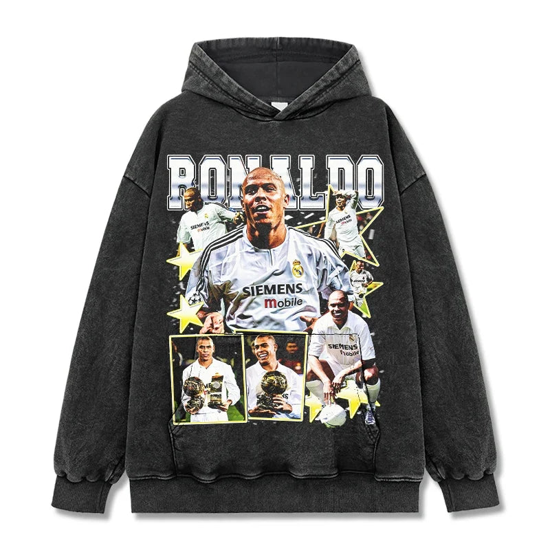 Ronaldo Nazario Vintage Graphic Tee & Hoodie - view 5