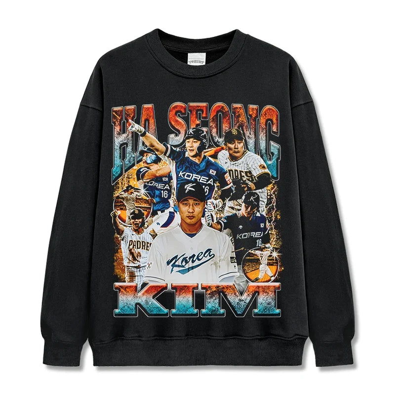 Ha-Seong Kim Vintage Graphic Tee & Hoodie - view 4
