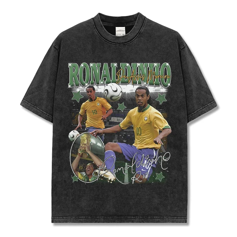 Ronaldinho Vintage Graphic Tee & Hoodie