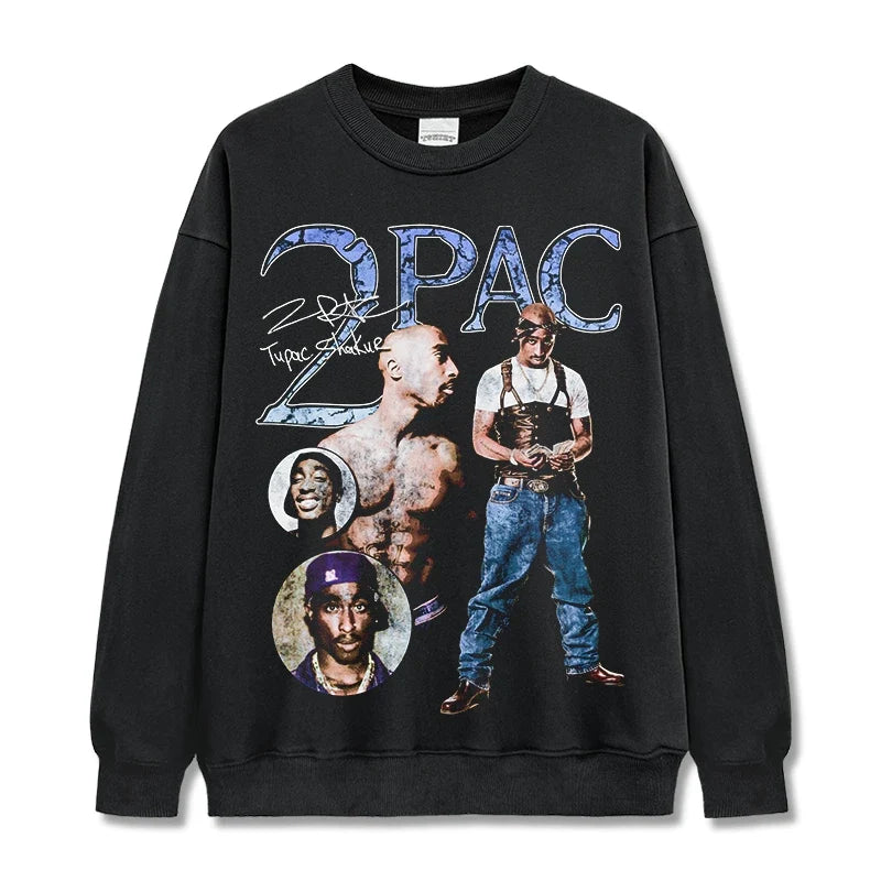 2Pac Vintage Graphic Tee & Hoodie - view 4