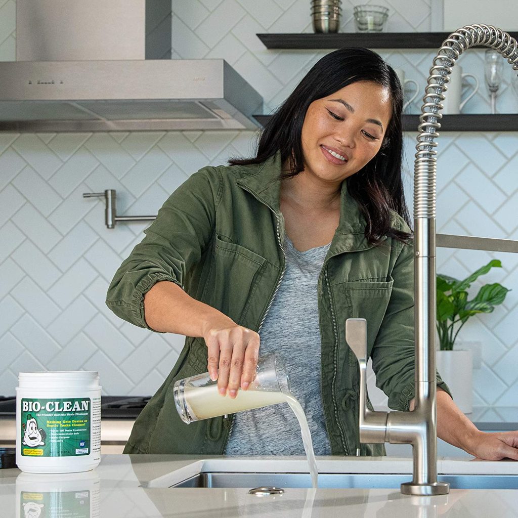 Bio-Clean Natural Drain Cleaner 2lb - Enzyme-Based, Eco-Friendly, 100 Treatments, Safe for Septic Tanks & Grease Traps