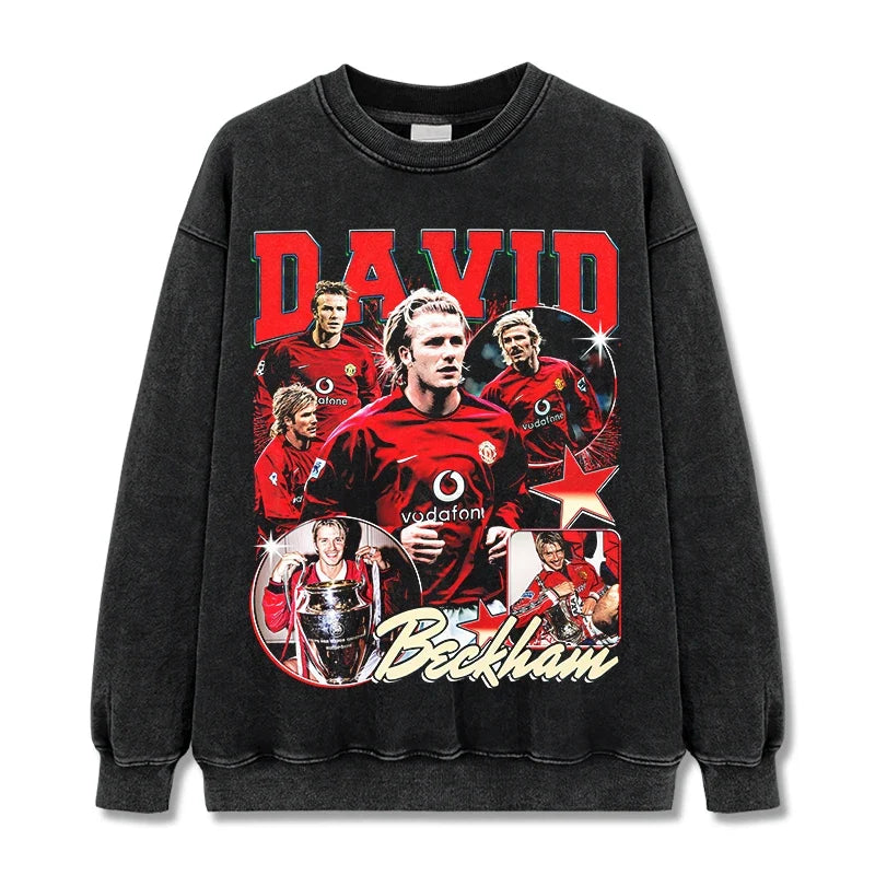 David Beckham Vintage Graphic Tee & Hoodie - view 2