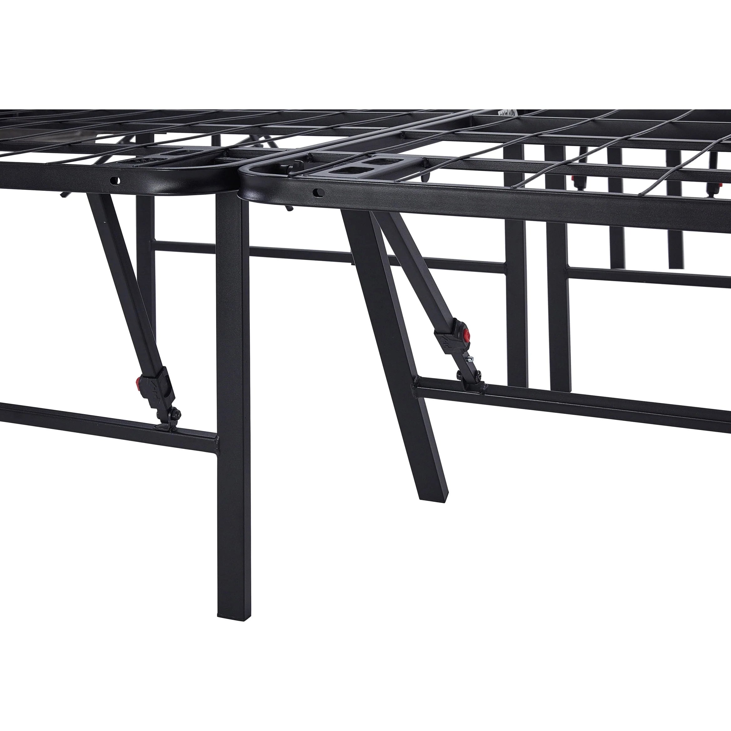 Mainstays 18" High Profile Foldable Steel Queen Platform Bed Frame, Black