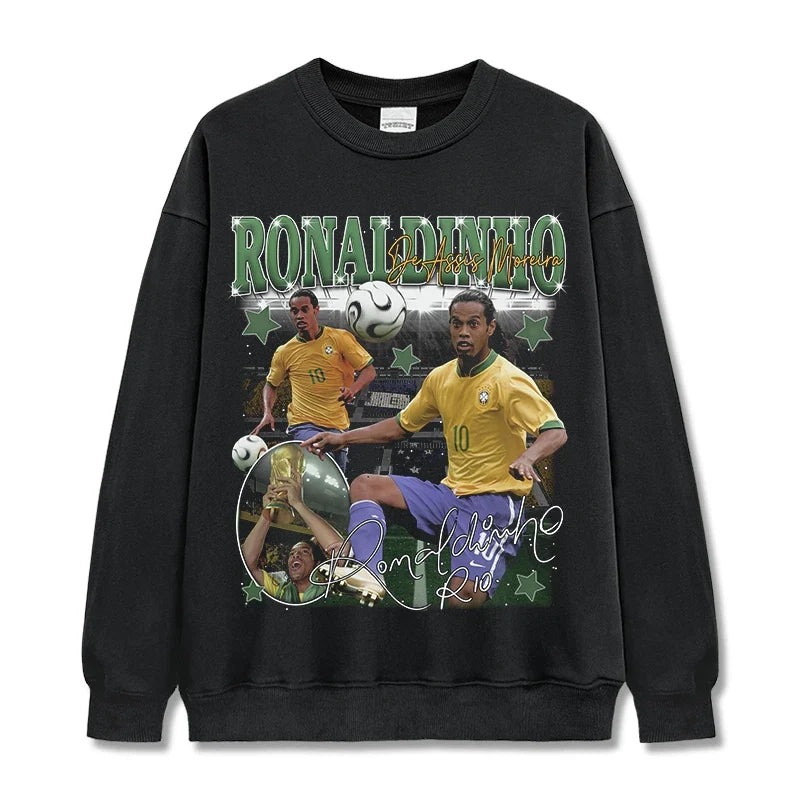 Ronaldinho Vintage Graphic Tee & Hoodie - view 2