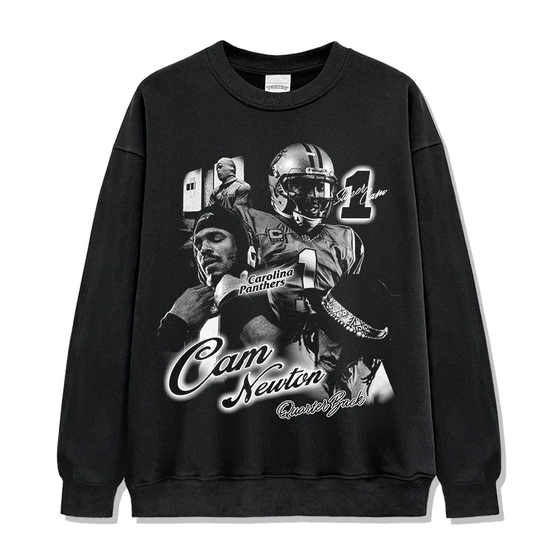 Cam Newton Vintage Graphic Tee & Hoodie - view 4