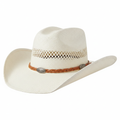 White Straw Cowboy Hat