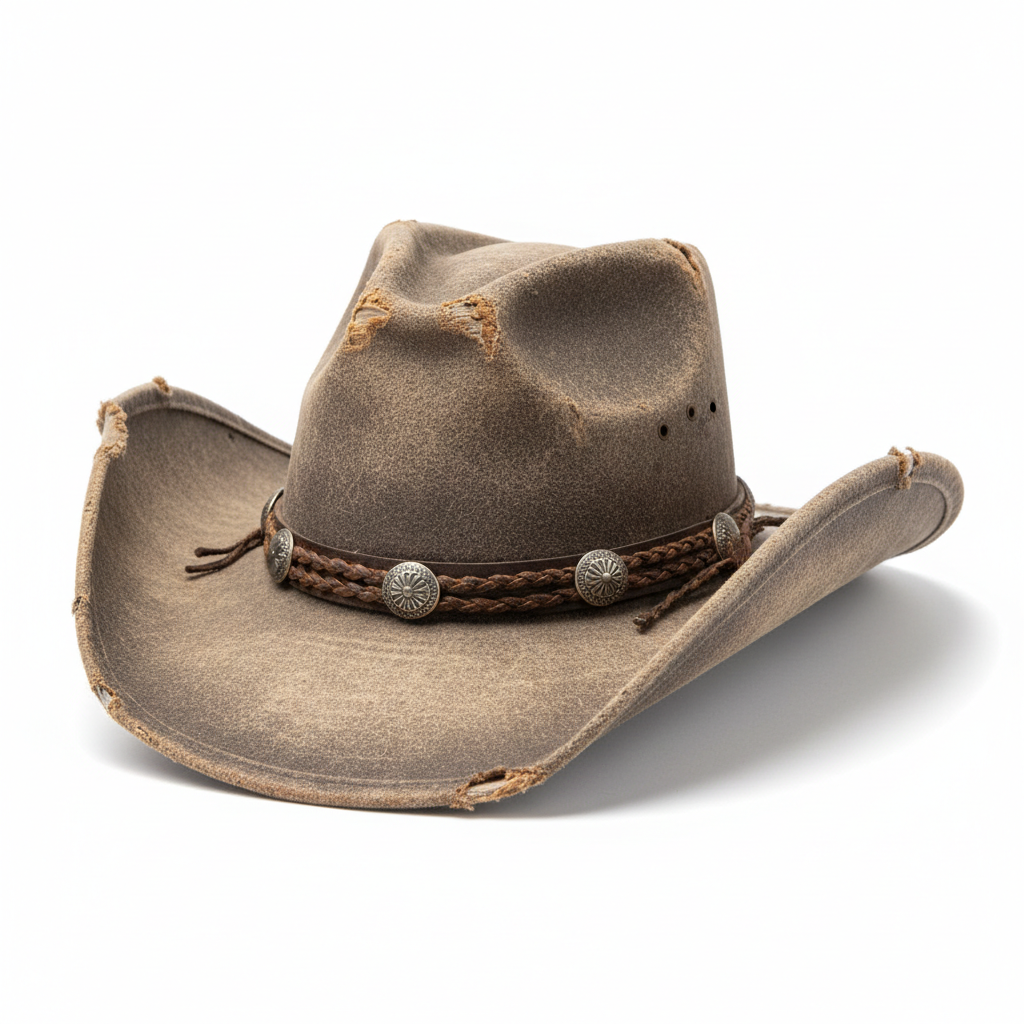 Vintage Distressed Cowboy Hat