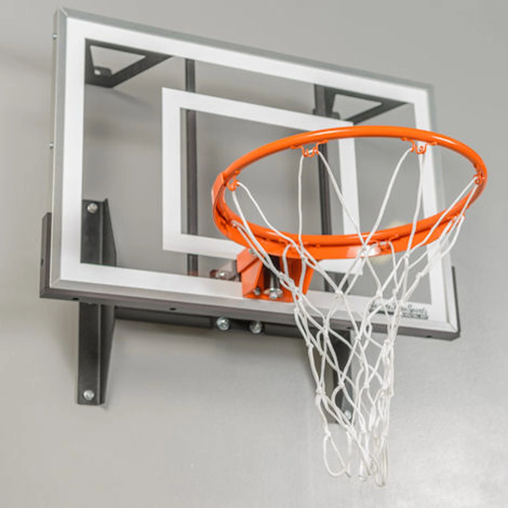 Mini Pro Xtreme Indoor Wall Mounted Basketball Hoop - Polycarbonate Backboard, Steel Frame, Sports Equipment